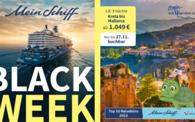 Mein Schiff Black Week: Die besten Kreuzfahrt-Deals ab 899€ sichern und sparen!