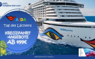 AIDA Kreuzfahrtangebote zum Tag des Lächelns